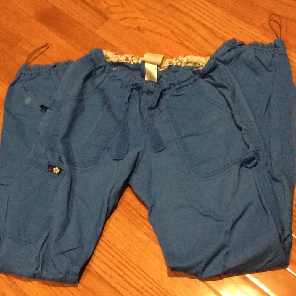 Koi blue scrub pants